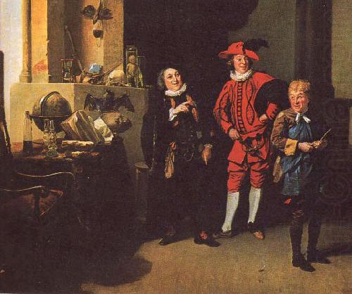 Johann Zoffany David Garrick as Abel Drugger in Jonson's The Alchemist china oil painting image
